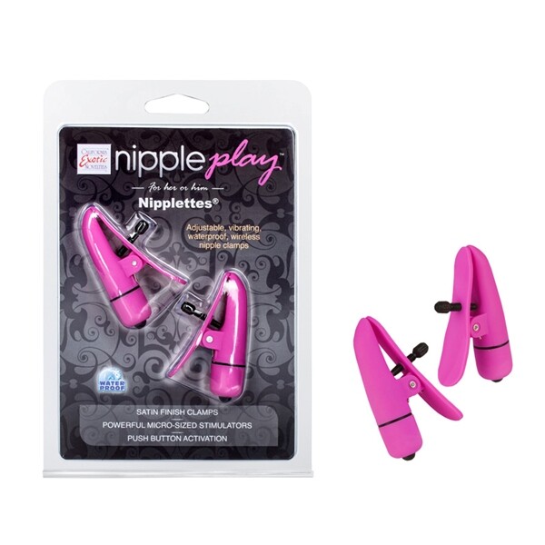NIPPLETTES ADJUSTABLE VIBRATING NIPPLE CLAMPS