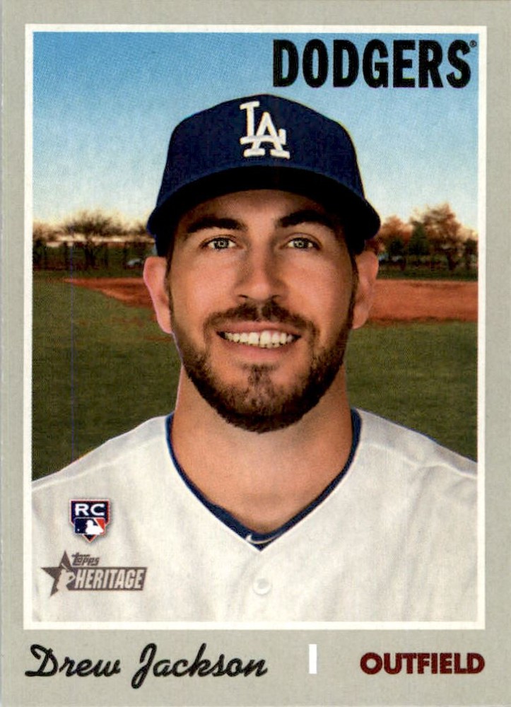 2019 Topps Heritage #621 Drew Jackson Rookie Card