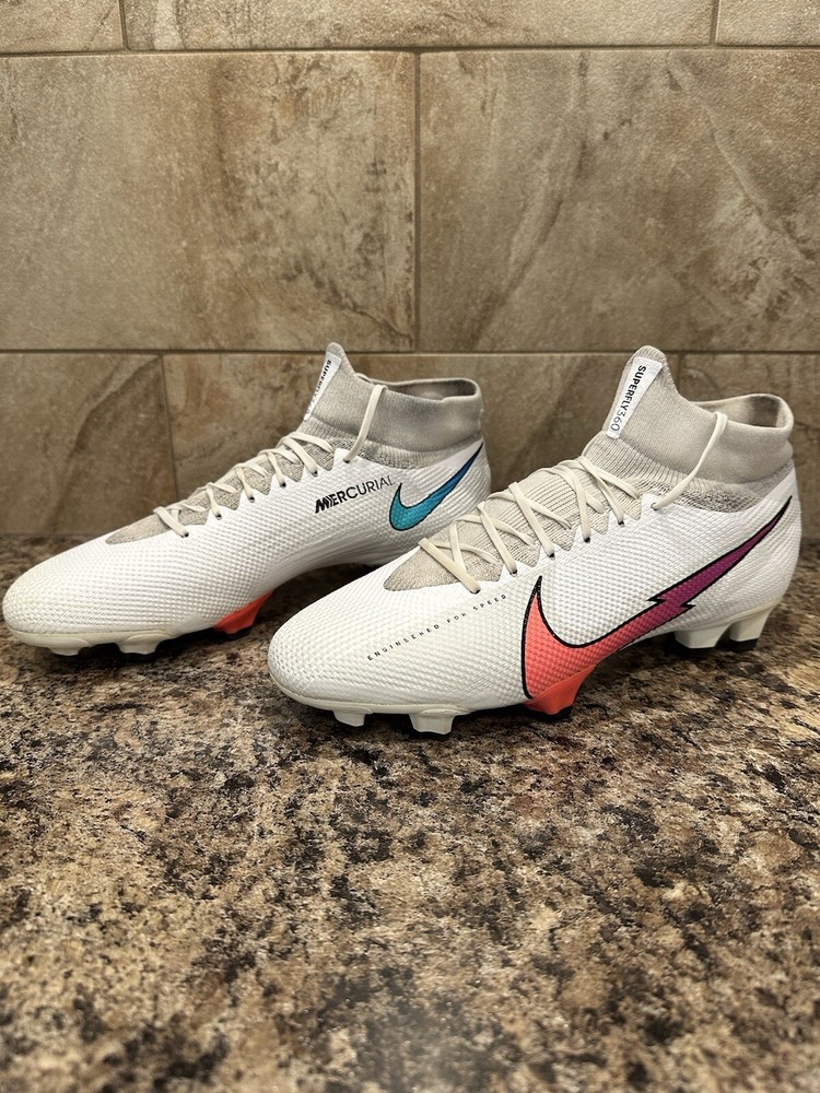 Nike Mercurial Superfly 360 7 Pro FG Soccer Cleats - White Flash AT5382-163 Sz 8