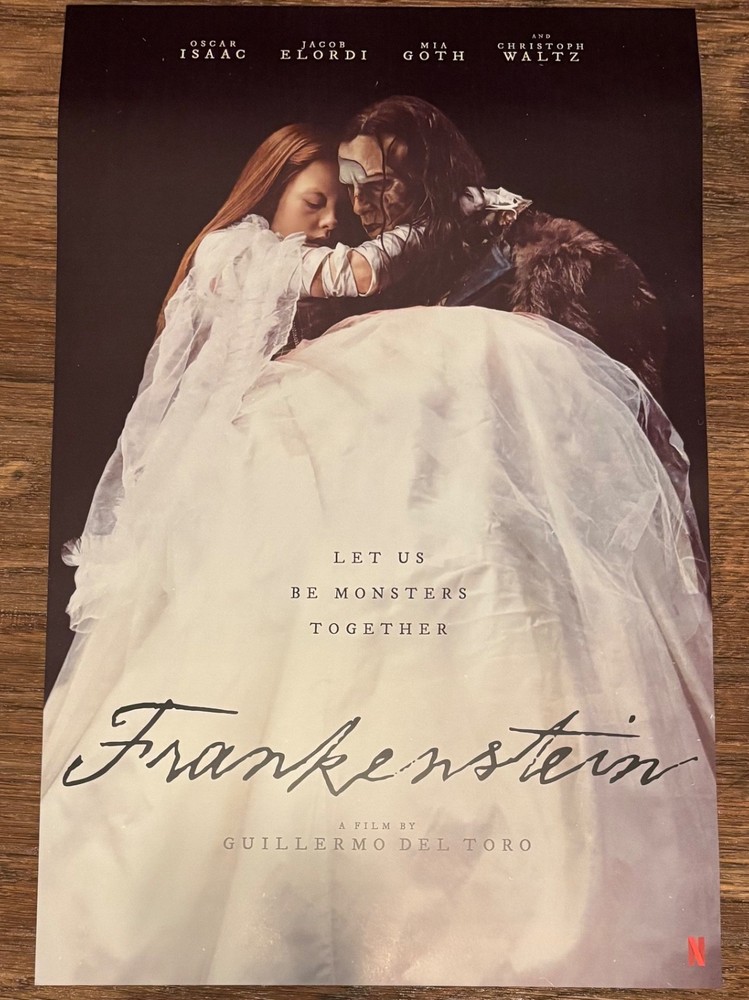 Frankenstein NEW Poster -Elizabeth & The Creature- Jacob Elordi & Mia Goth