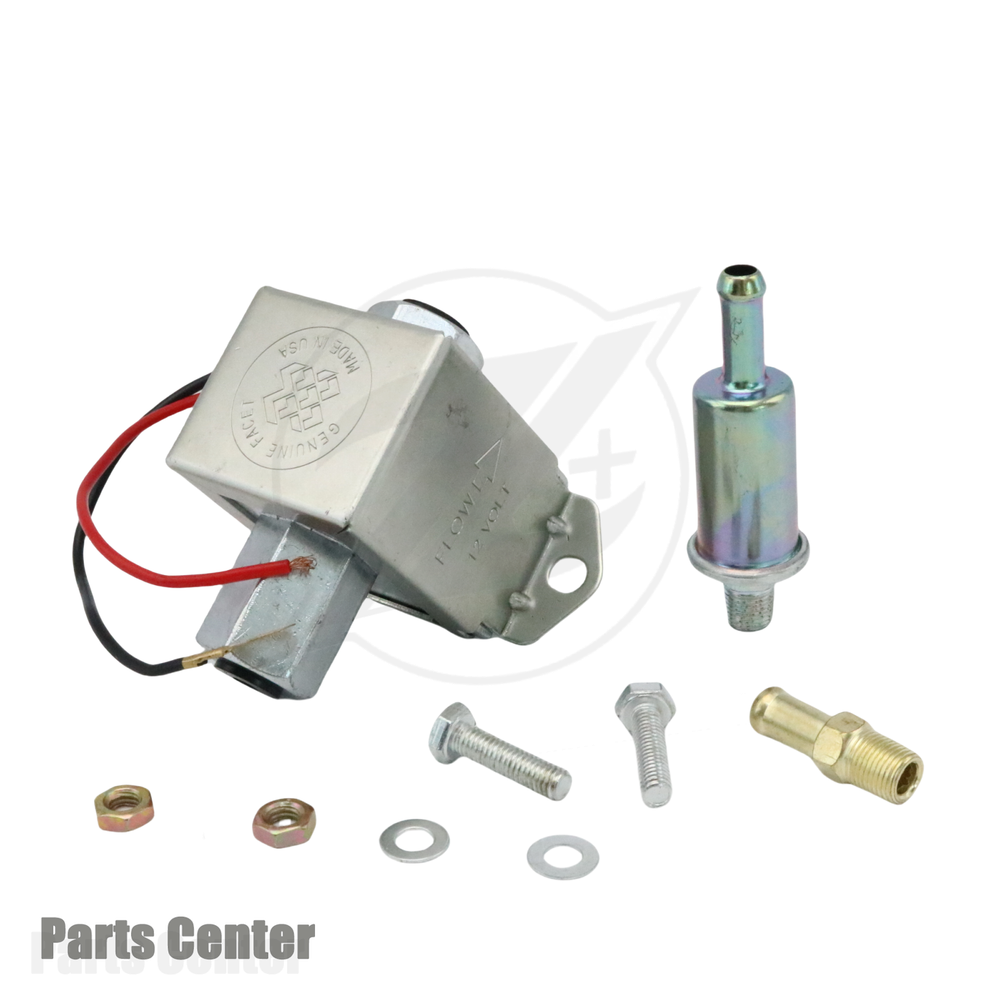 New Cube Electric Fuel Pump FEP42SV 1.5-4 Psi, Includes Clamps/Fittings/Filter