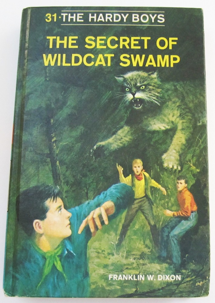 Hardy Boys Secret Of Wildcat Swamp Book Hardcover 31 1977 Print White Multi NICE