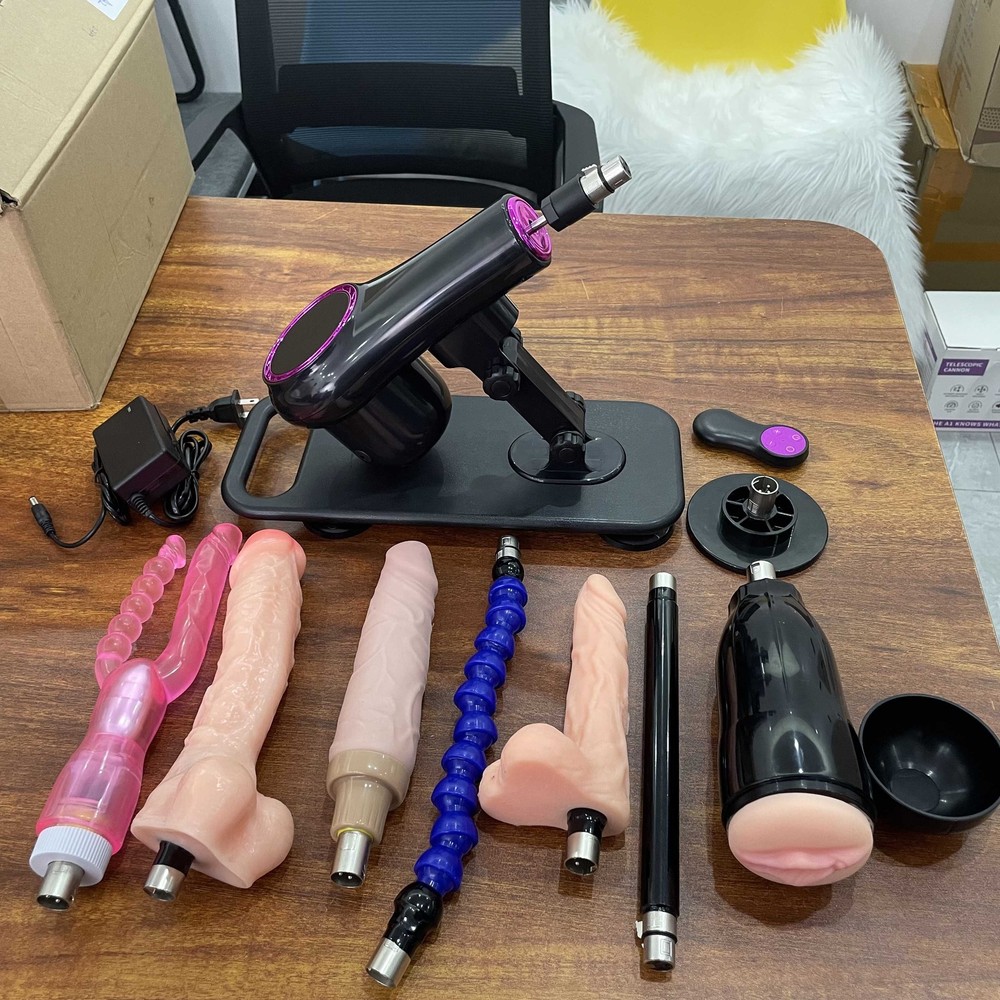 Electric Automatic Sex Machine Thrusting Dildo Masturbator Toys 3XLR Attachment