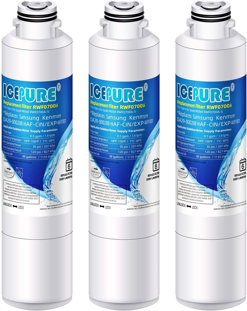 DA29-00020B Samsung Refrigerator Water Filter Replacement for DA29-00020A/B, HAF