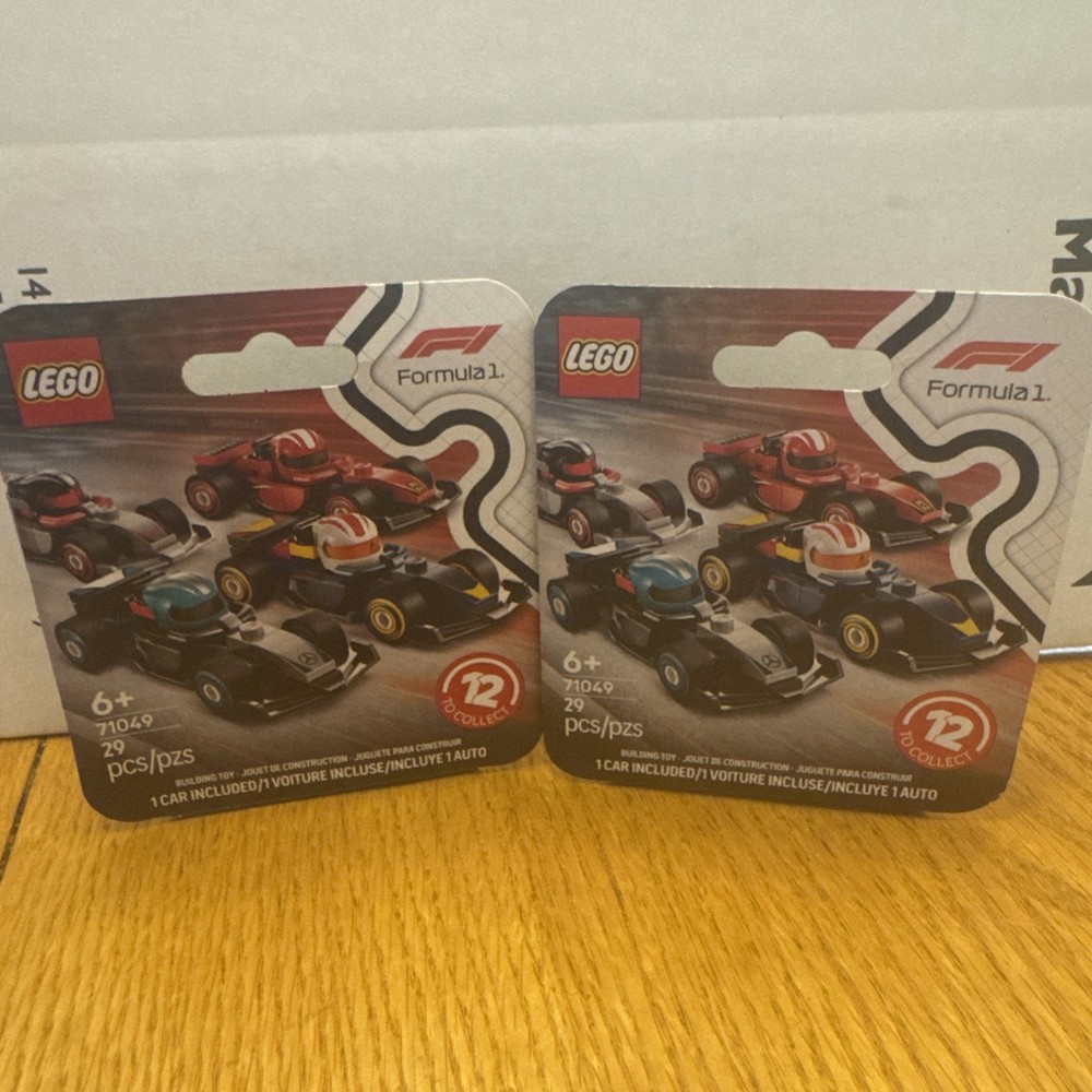 2-Lego 2025 Formula 1  # 71049 - Haas Red , White And Black 29 Pcs. Sealed !!