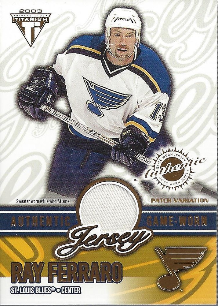 2002-03 Titanium Patches #57 Ray Ferraro Jersey 165 NM-MT Hockey Card