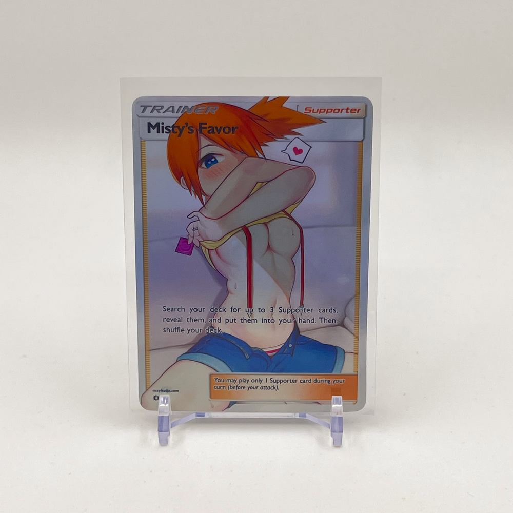 Misty Full Art Goddess Story Pokemon Waifu Trading Card Holofoil