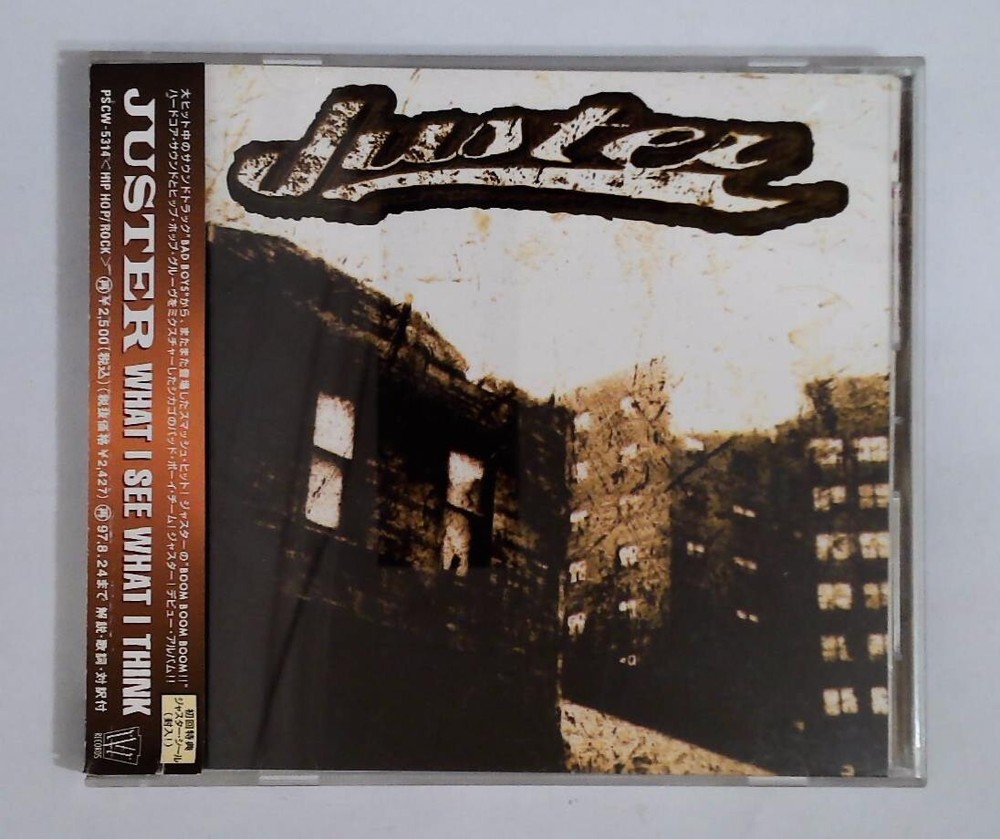 JUSTER - WHAT I SEE WHAT I THINK PSCW-5314 JAPAN CD OBI