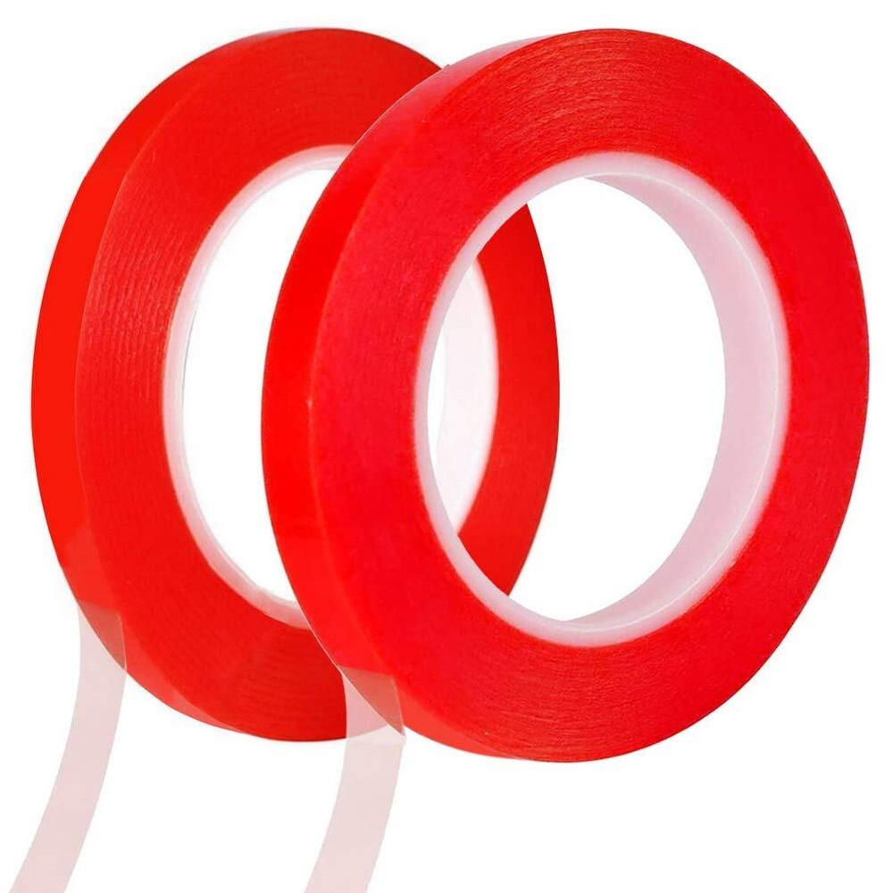 Pimoys 5mm/10mm Double Sided Phone Repair Adhesive Tape, 2 Rolls Heat Resista...