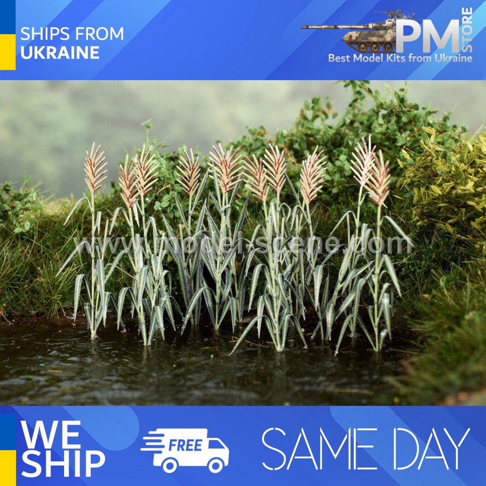 Model Scene VG7-225 1/72-1/87 Reeds Diorama accessories Photo-Etched parts