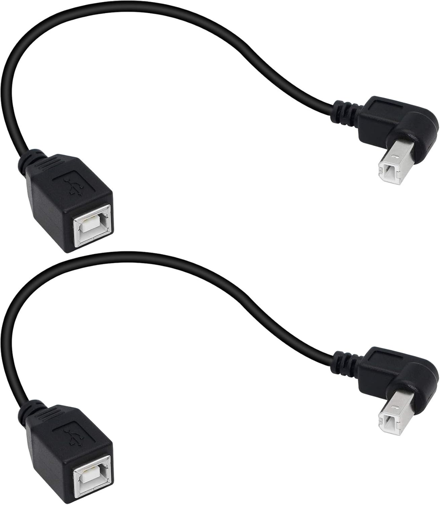 Sinloon 2-Pack USB 2.0 Type-B Printer Cable Female to Male