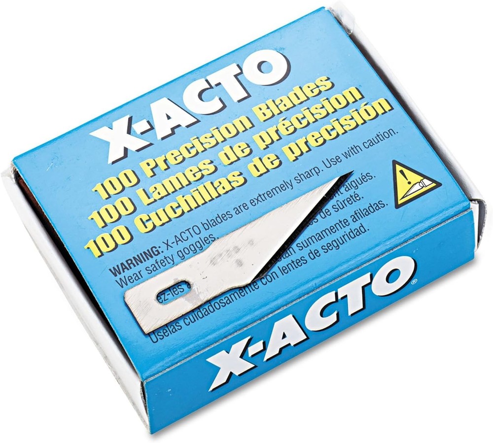 X-ACTO X602 No. 2 Bulk Pack Blades for X-Acto Knives 100 Blades, Silver
