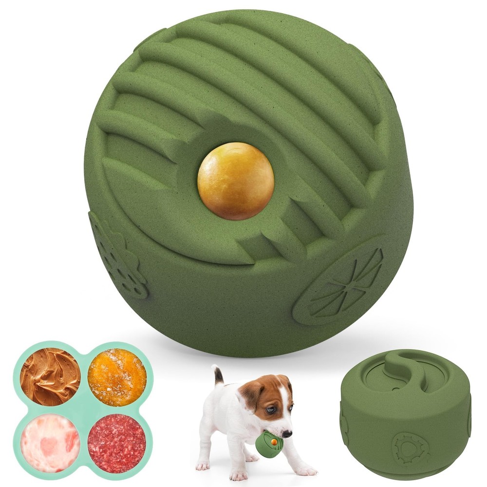 Interactive Dog Toy for Large Dogs (20-140 lbs) - Durable Freezable Rubber Ch...