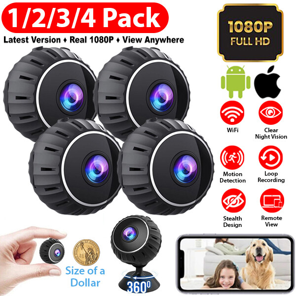 1-4 X Mini Wireless Camera Wifi IP Home Security 1080P HD Night Vision Smart Cam