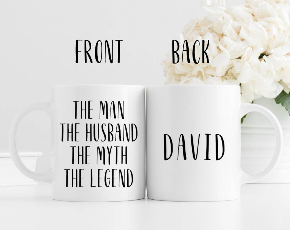 Legendary Man Husband Myth Coffee Mug – Valentine's Gift for Him