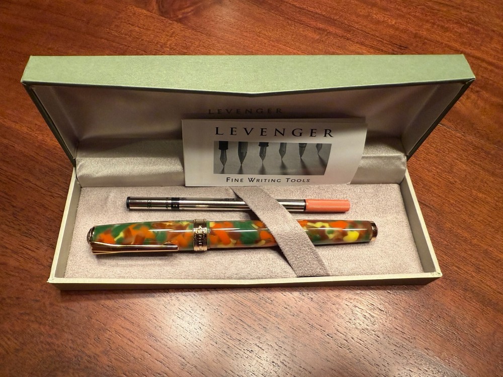 Levenger True Writer French Impressions & Chrome Rollerball Pen - New In Box