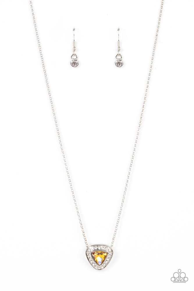 New Paparazzi Jewelry-The Whole Package Necklace-Yellow