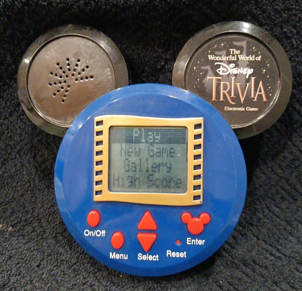 Disney Trivia Electronic Handheld Game Mickey Mouse 2001 Edition