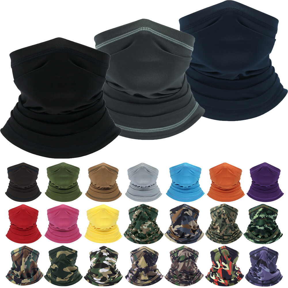 Face Mask Balaclava Scarf Neck Fishing Shield Sun Gaiter UV Headwear 34 Styles