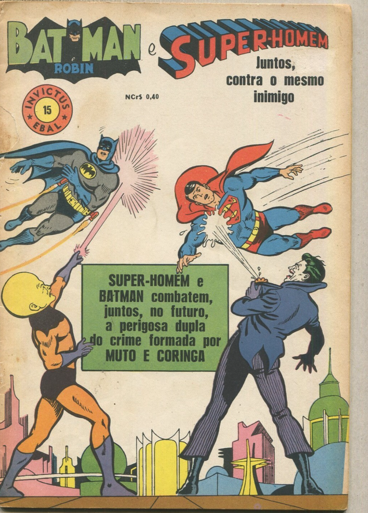 Batman Robin Superman 15 VG Joker Brazil Invictus Ebal D3 Comic