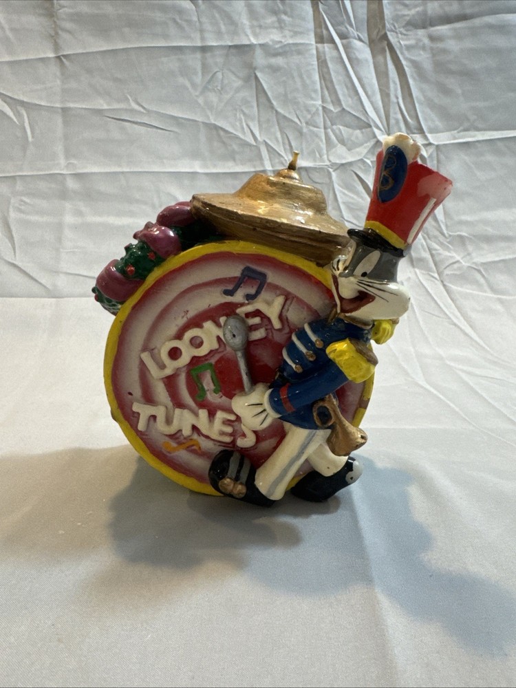 Vintage Looney Tunes Bugs Bunny Figure Band Musician Candle