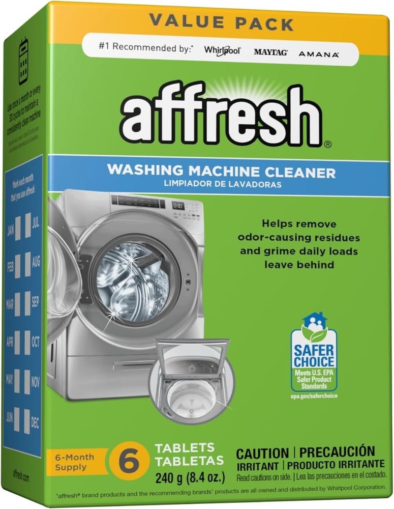 Affresh Washing Machine Cleaner 6 Tablets for Front & Top Loaders