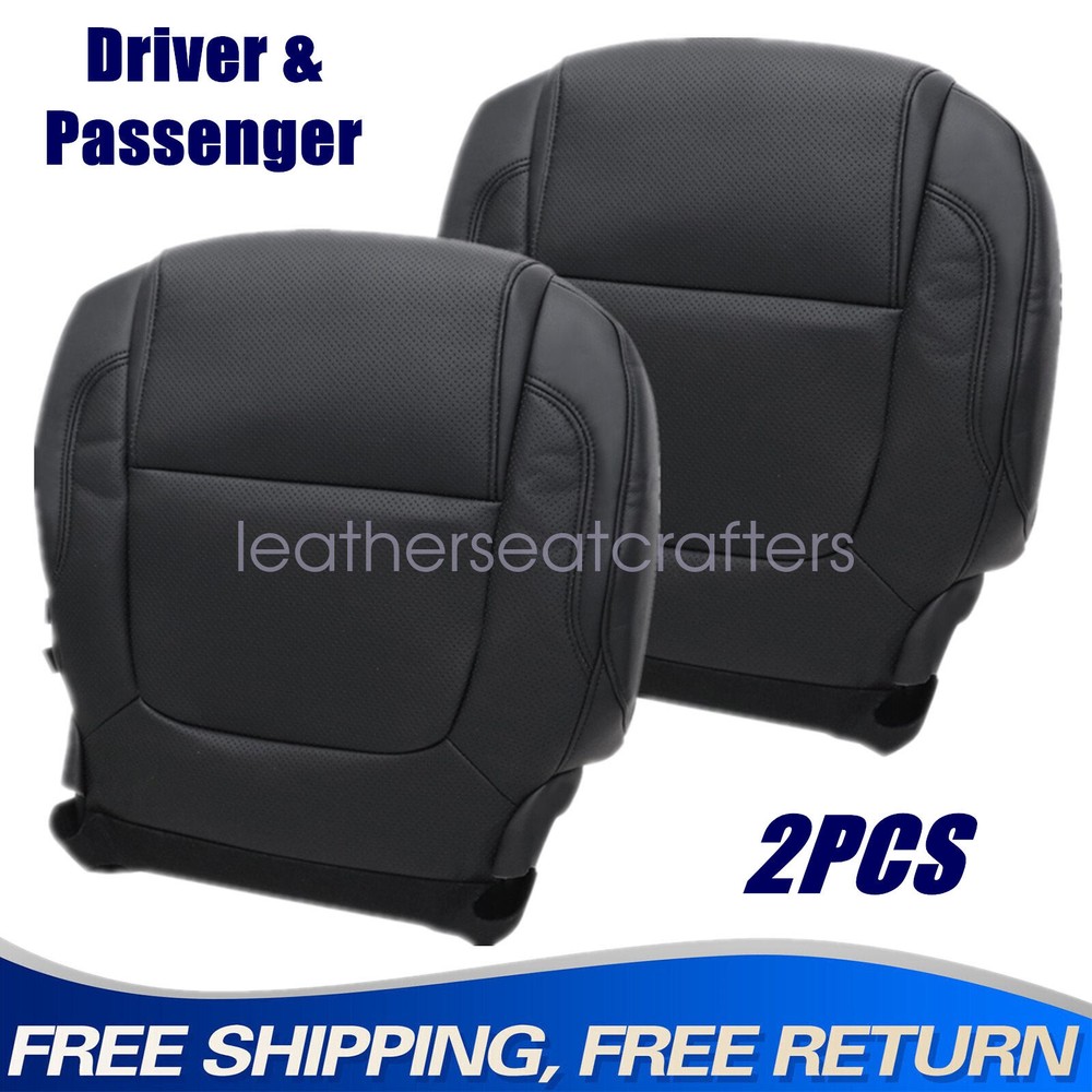 2011-2015 Ford Explorer Perforated Leather Seat Covers Driver & Passenger  