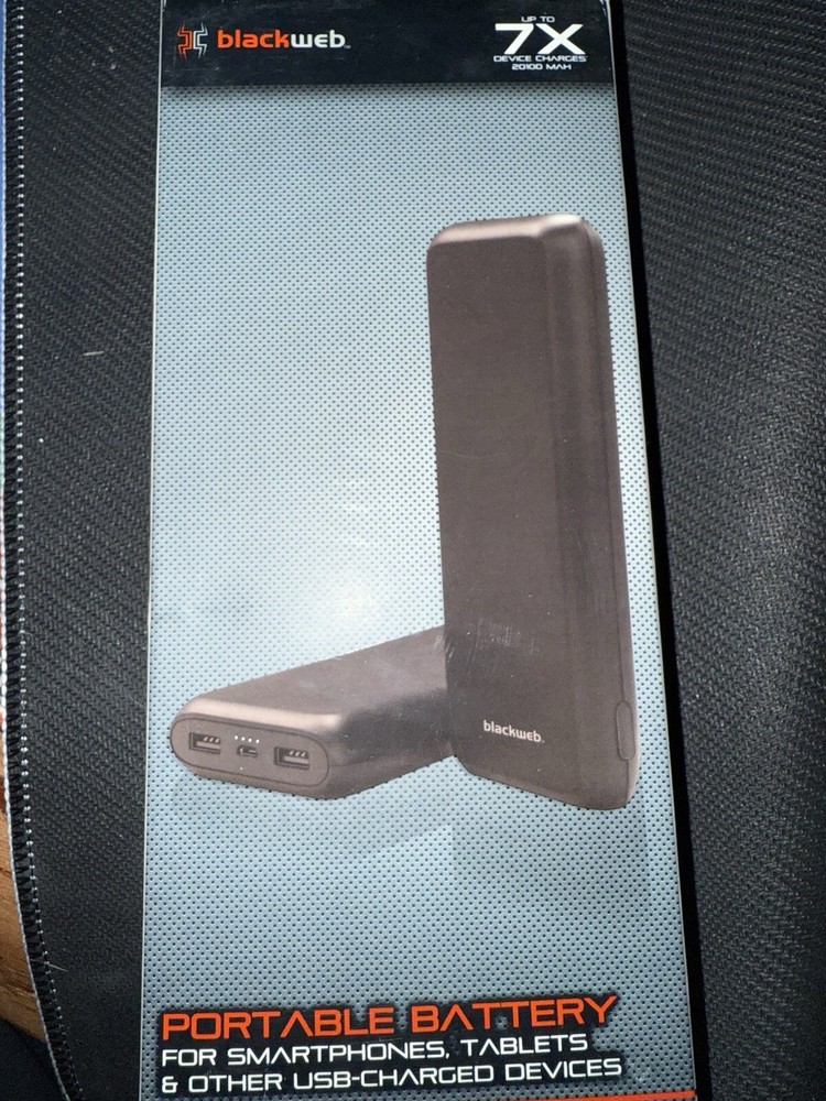 Blackweb 20100 MAh Portable Battery For Smartphones, Tablets & Other USB Charge