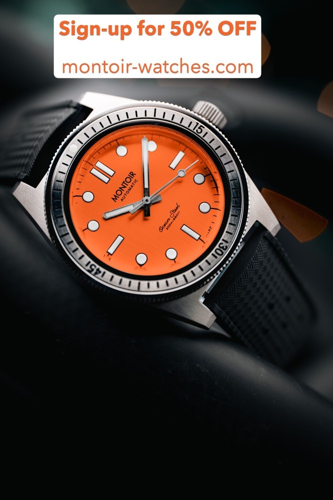 Montoir Automatic Dive Watch V2.5 200M Stainless Steel Case Limited Time-image