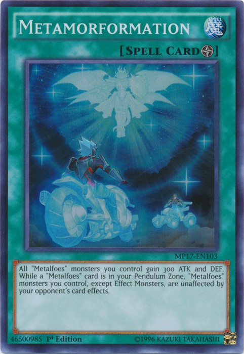 Metamorformation MP17-EN103 Super Rare 1st Edition Near Mint Yugioh Card