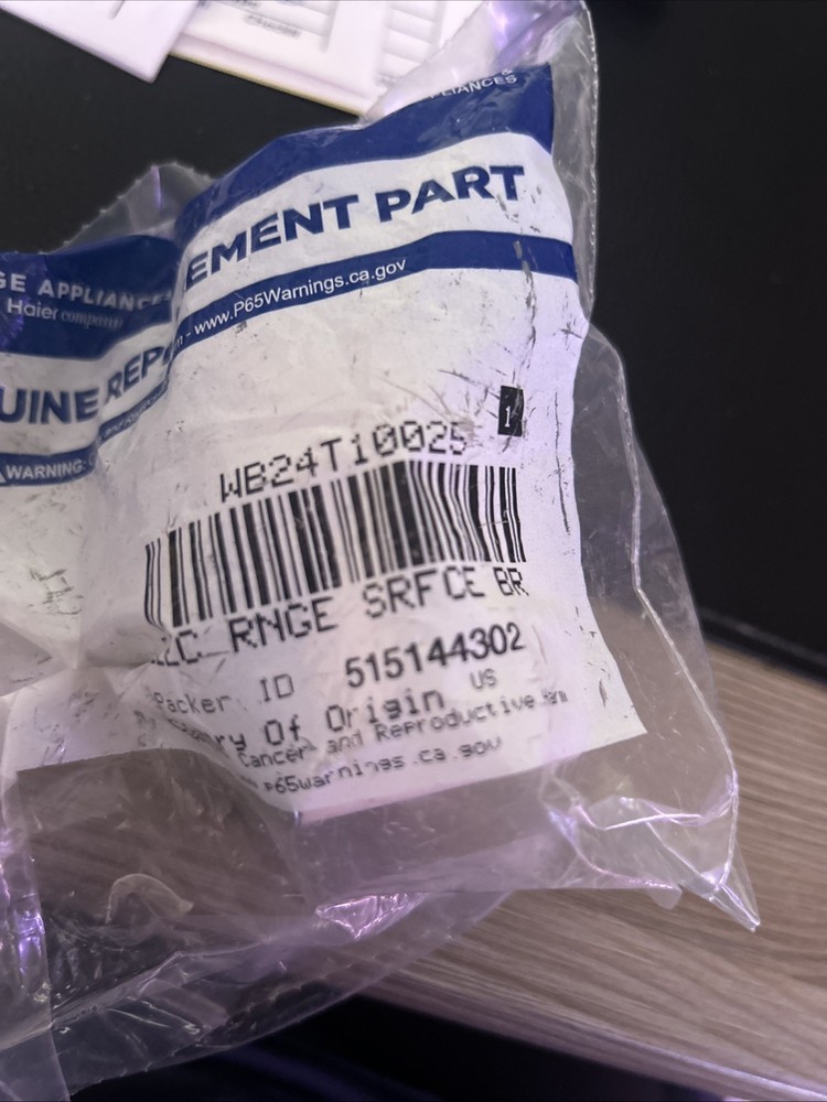 GE White WB24T10025 Replacement Burner - Original OEM Part