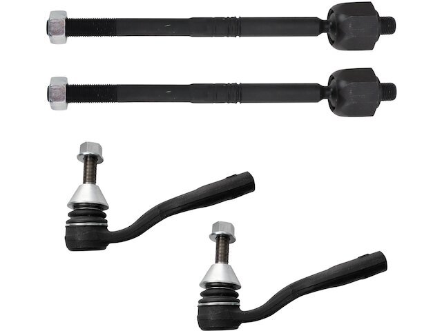 Front TRQ 4 Piece Tie Rod Set Tie Rod End Set fits Mercedes ML400 2015 91KWRN