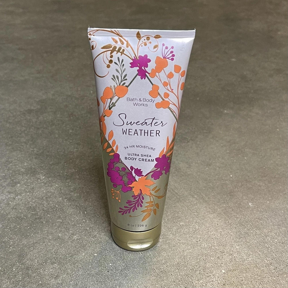 Sweater Weather Ultra Shea Cream Lotion by Bath & Body Works 8 Oz Large