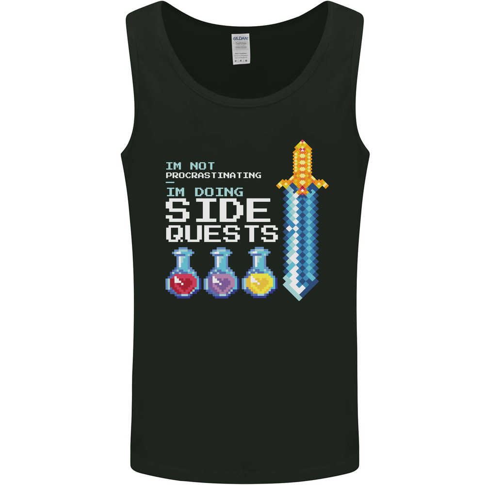 RPG Gaming Im Doing Side Quests Gamer Mens Vest Tank Top