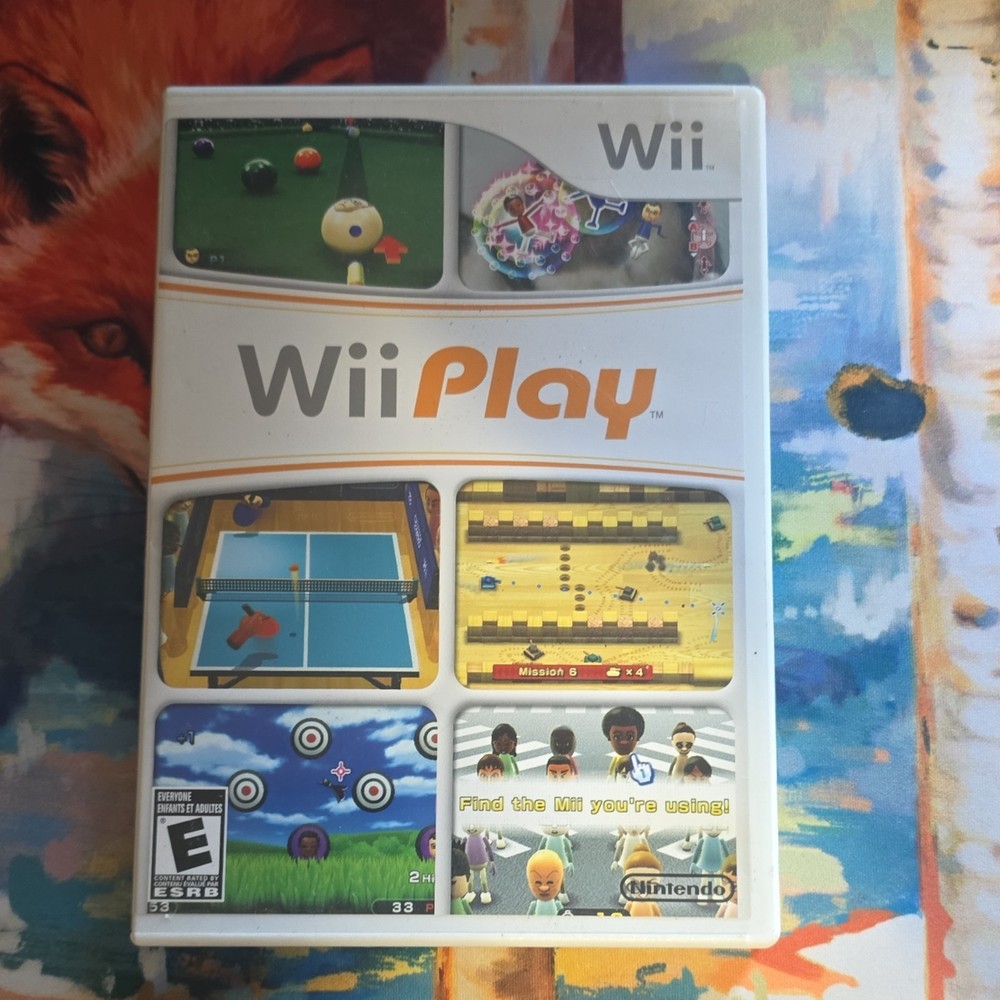 Nintendo Wii Play Multiplayer Arcade Action Game E Rated 2007 NTSC-U/C Manual