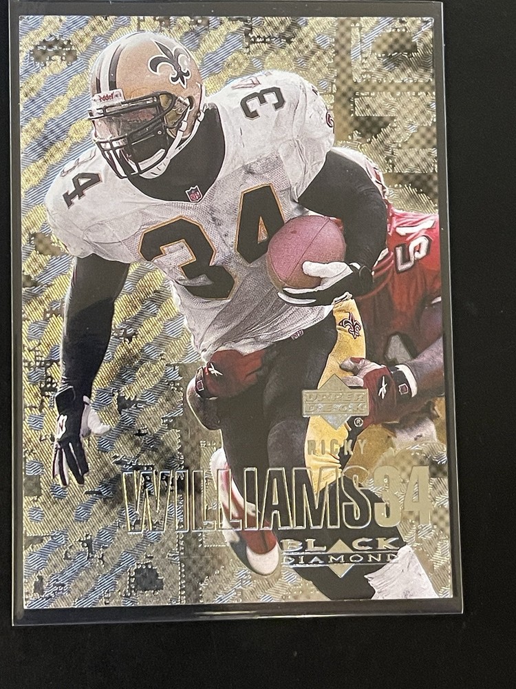 2000 Upper Deck Black Diamond Ricky Williams #68 Saints Rookie Card