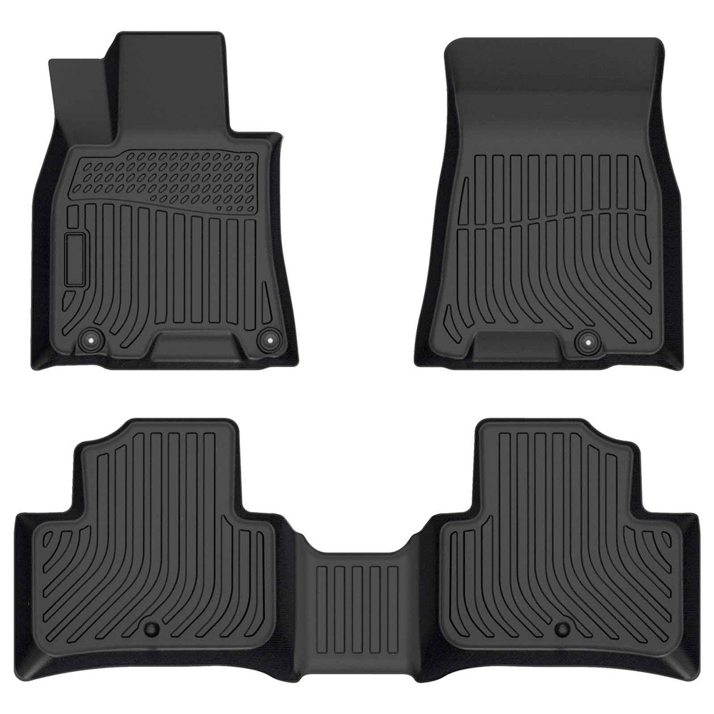 All Weather Floor Mats for 2022-2025 Genesis GV70 3D TPE Rubber Liners 3pcs Set