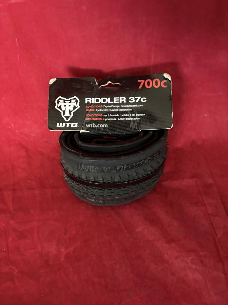 WTB Riddler 37c Gravel Tire Lightweight Fast Rolling Black 700c TCS