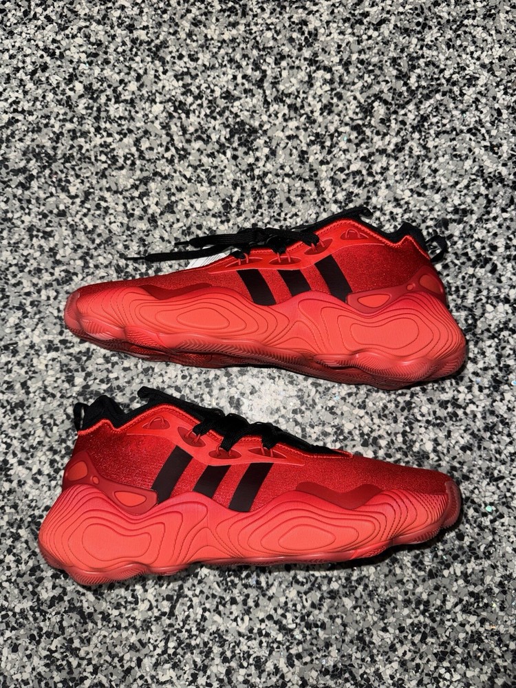 Adidas Trae Young 3 Basketball Shoes IE9361 Mens Size 9 Red Black