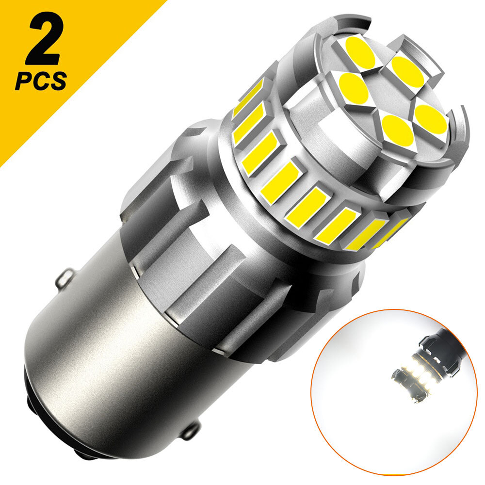 AUXITO 1157 BAY15D High Power 23Chip LED White Turn Signal Parking Light Bulb BH