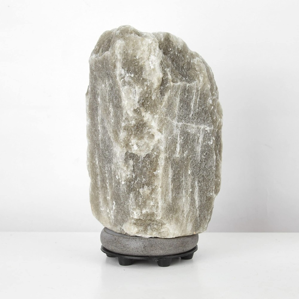 Urban Shop Grey Himalayan Natural Rock Salt Crystal Lamp with So