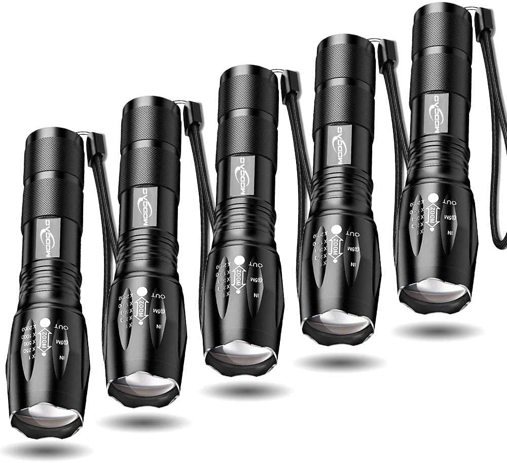 Tactical Flashlight 5 Pack Tac Light Torch Flashlight Tactical Flashlight Bri...