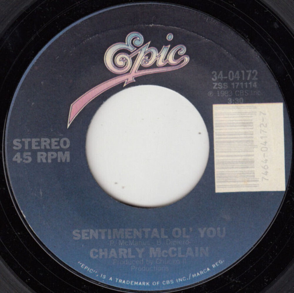 Charly McClain - Sentimental Ol' You - Epic - 34-04172 - 7