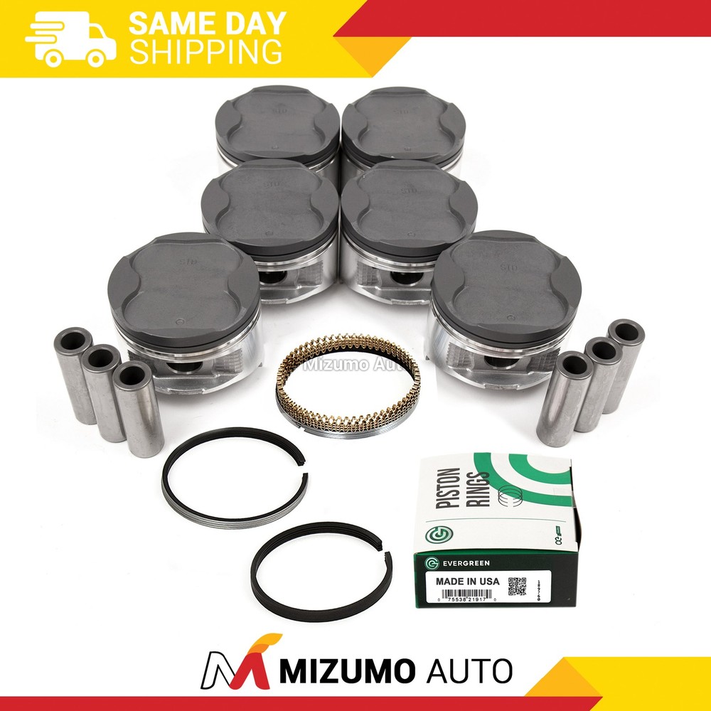 Pistons w/ Rings fit 89-91 Toyota Camry Lexus ES250 2.5 DOHC 24V 2VZFE