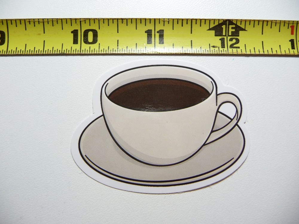 Standard Coffee Cup Decal Sticker for Morning Wake Up Fun