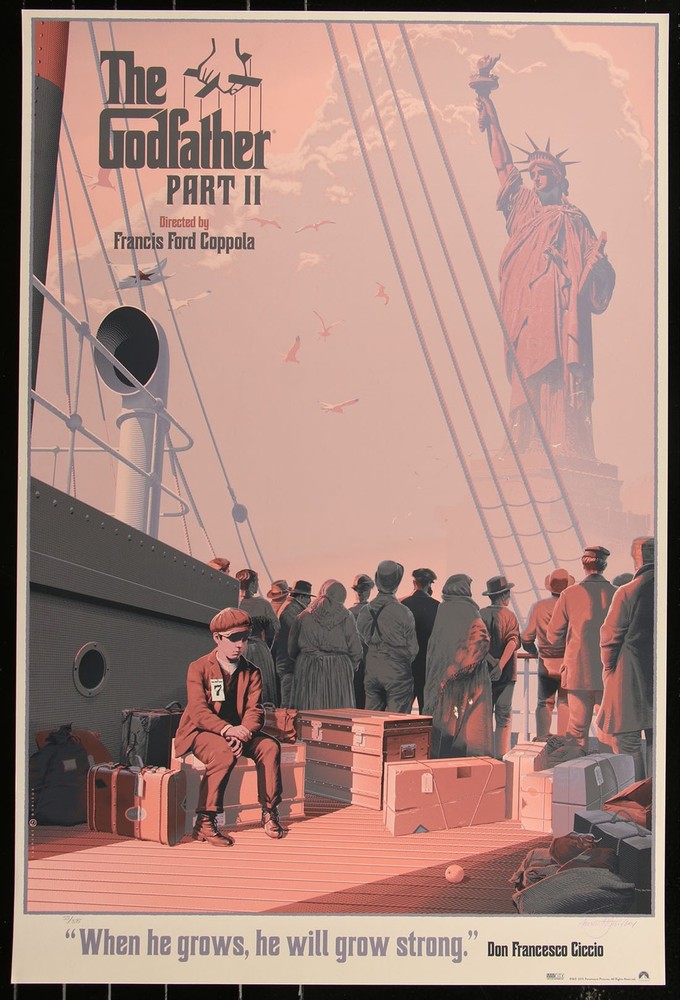 The Godfather Part II by Laurent Durieux 55/375 Screen Print Movie Art Poster 2