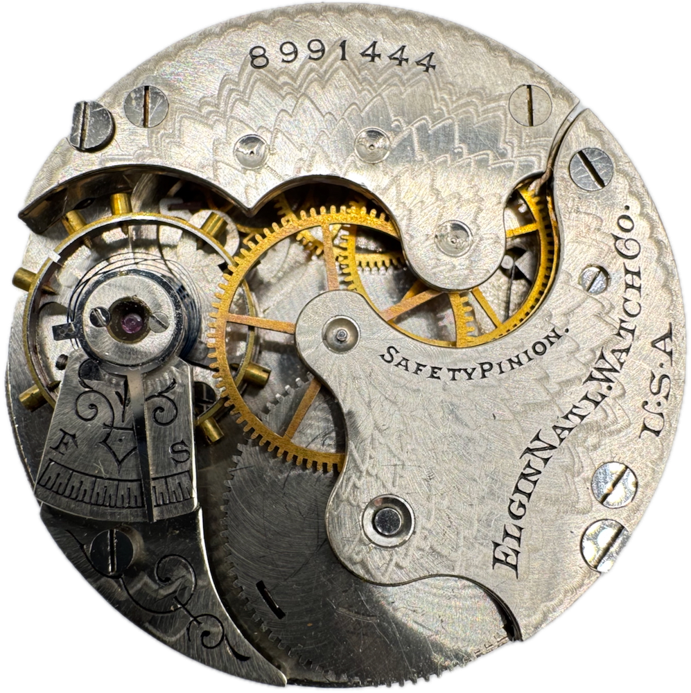 Antique 1900 Elgin 7 Jewel 6s Hunter Case Pocket Watch Movement 206 USA