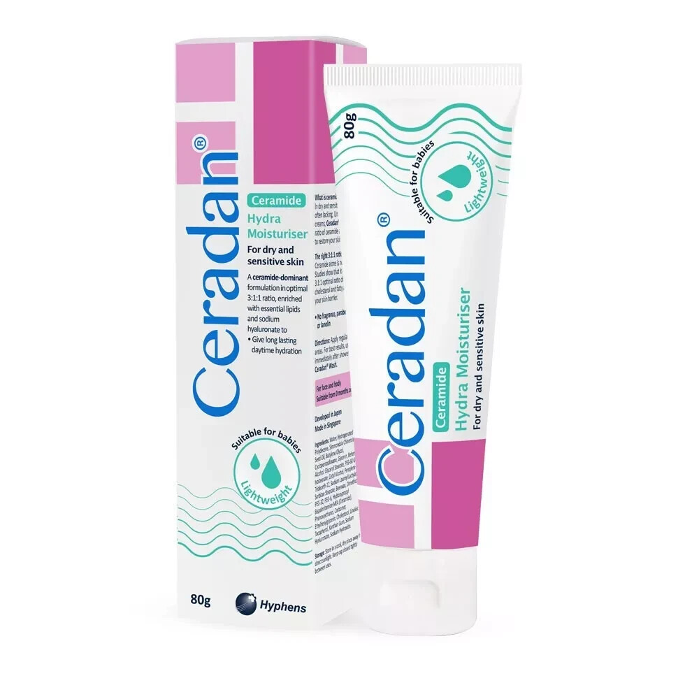 1 Pcs CERADAN Ceramide Hydra Moisturizer for Dry Skin 80g Original
