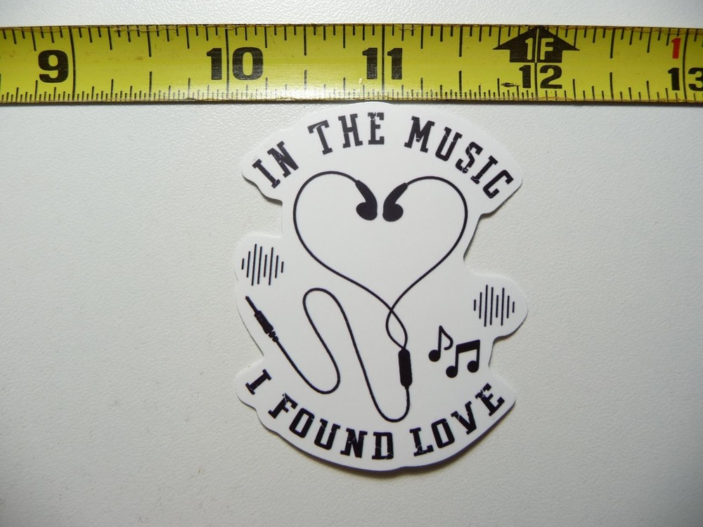Music Lover Earphone Decal Sticker for Musician Fans