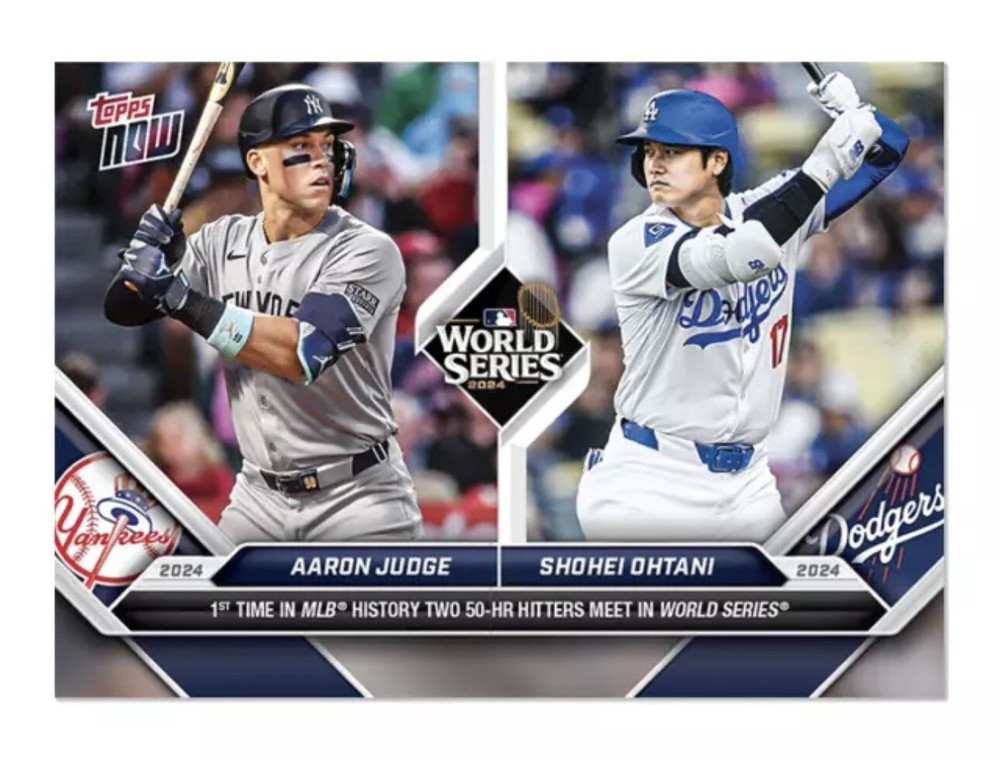 2024 Topps Now - World Series #863 Aaron Judge, Shohei Ohtani